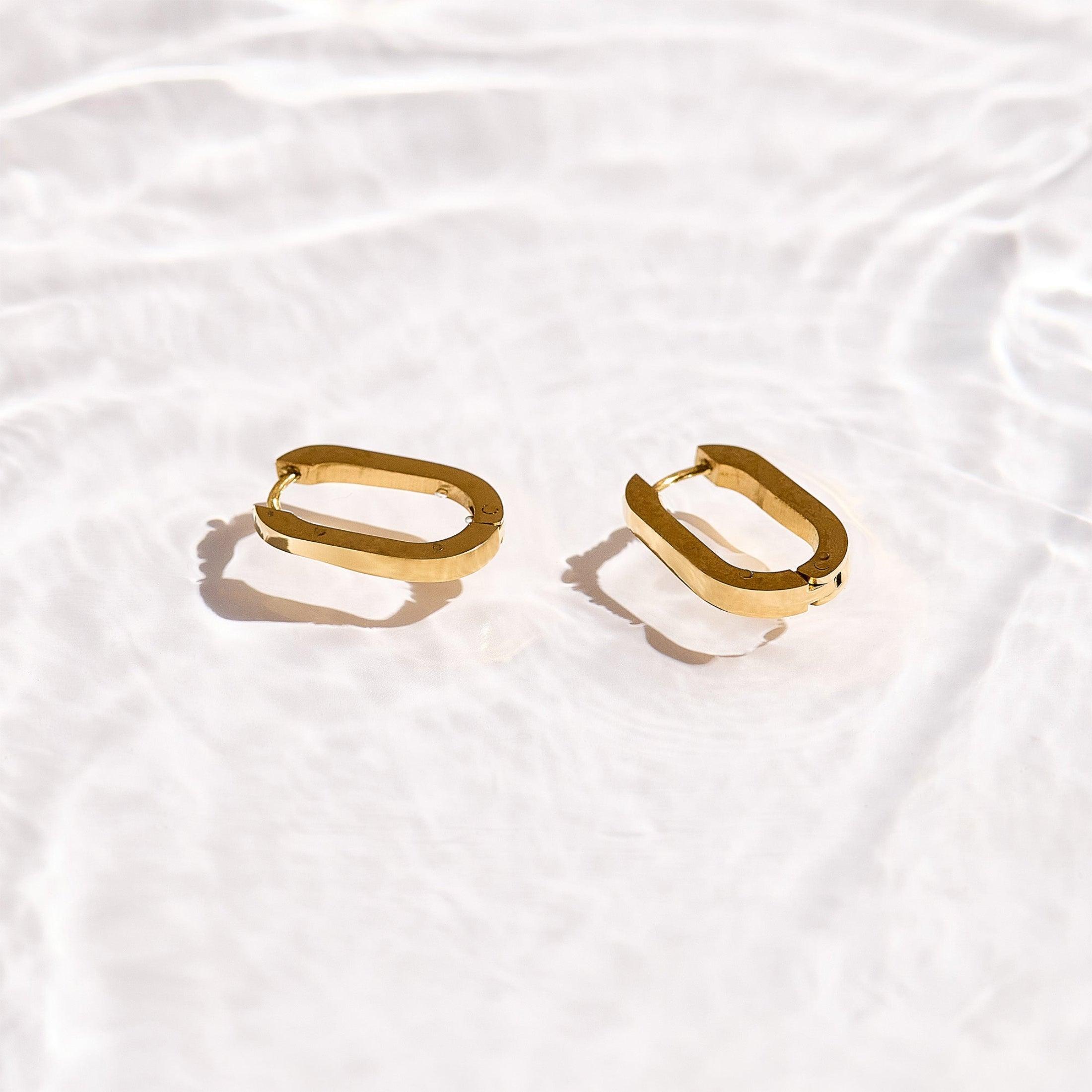 Slim Block Hoops