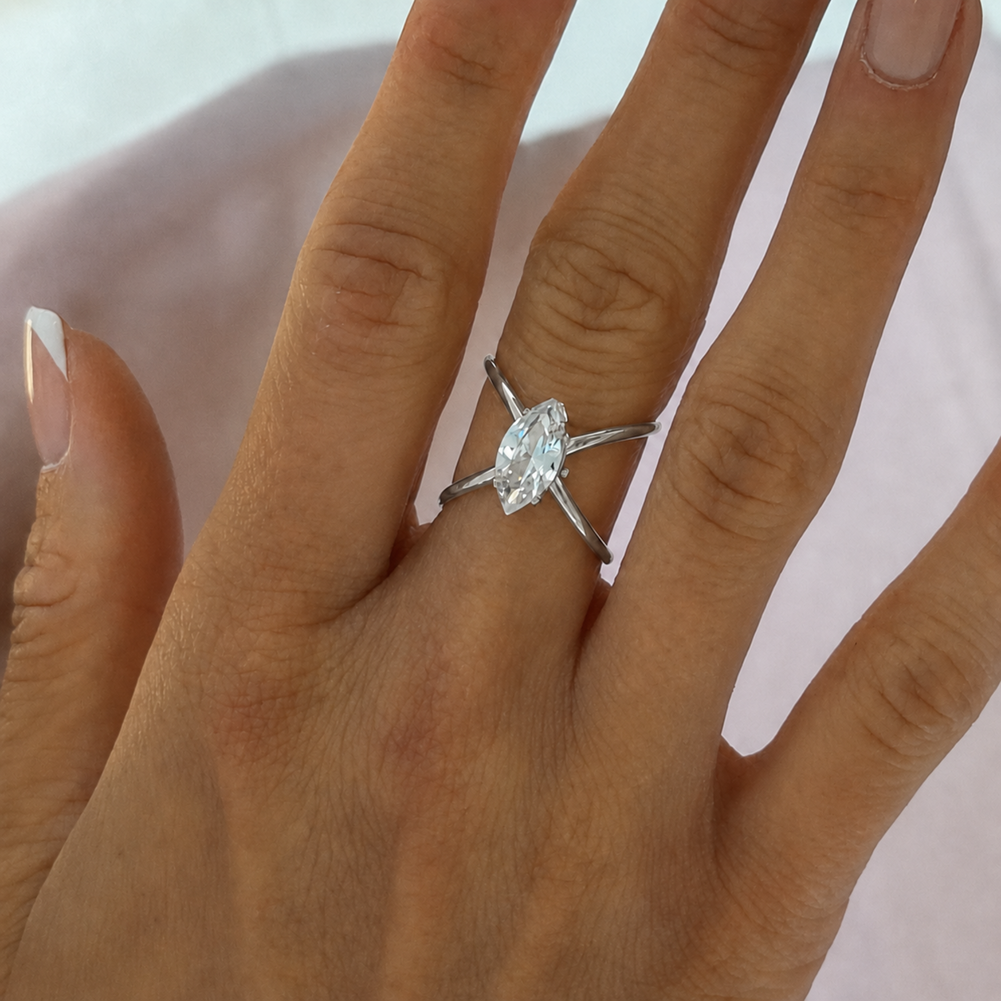 Teardrop Crush Ring