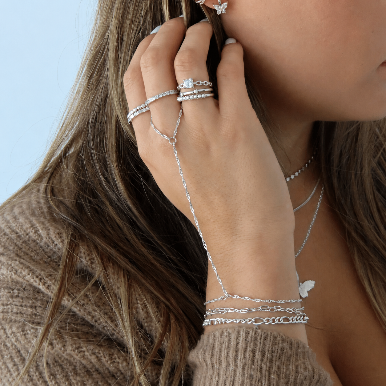 Viral Hand Chains: Anti Tarnish Waterproof
