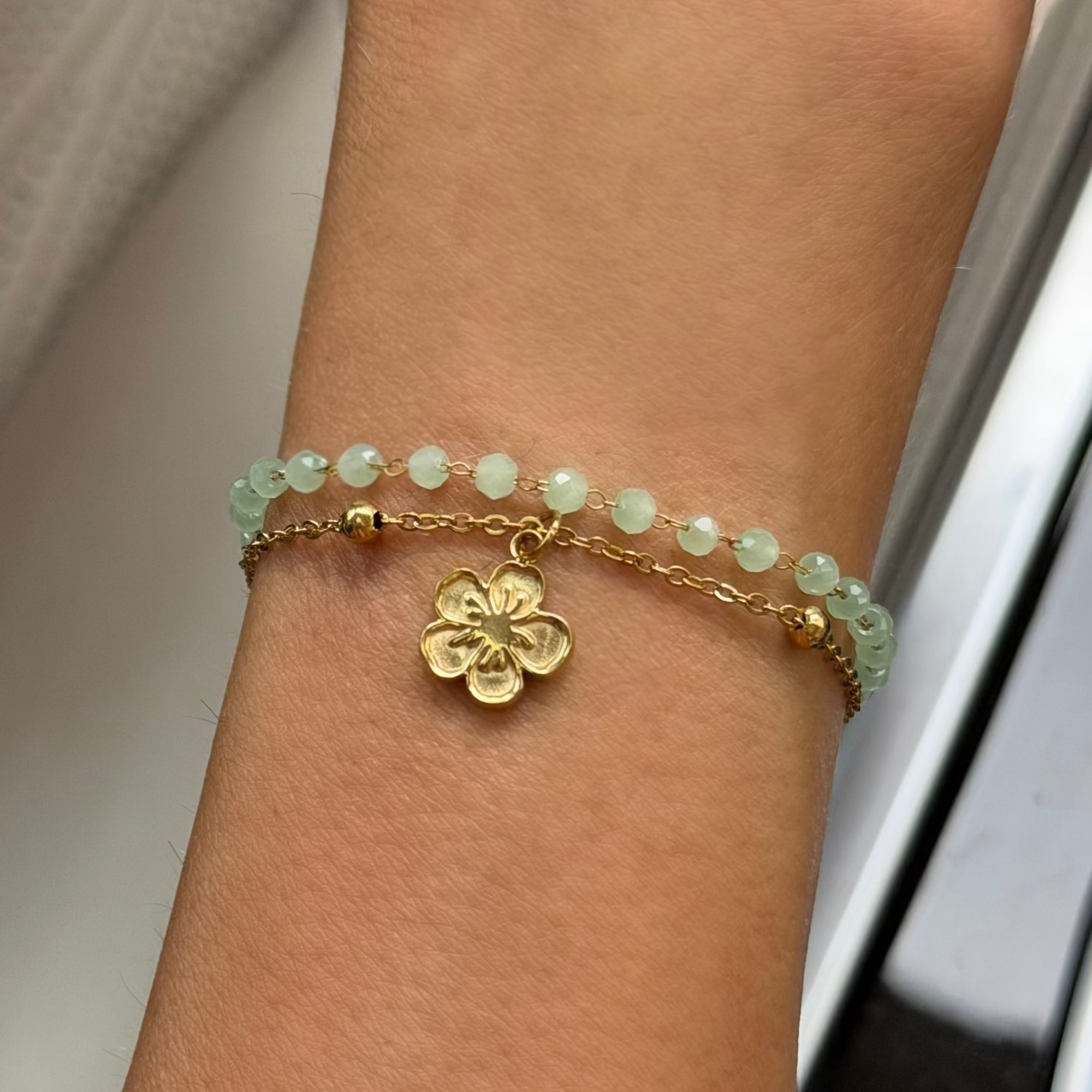 Double Layer Coastal Charm Bracelet