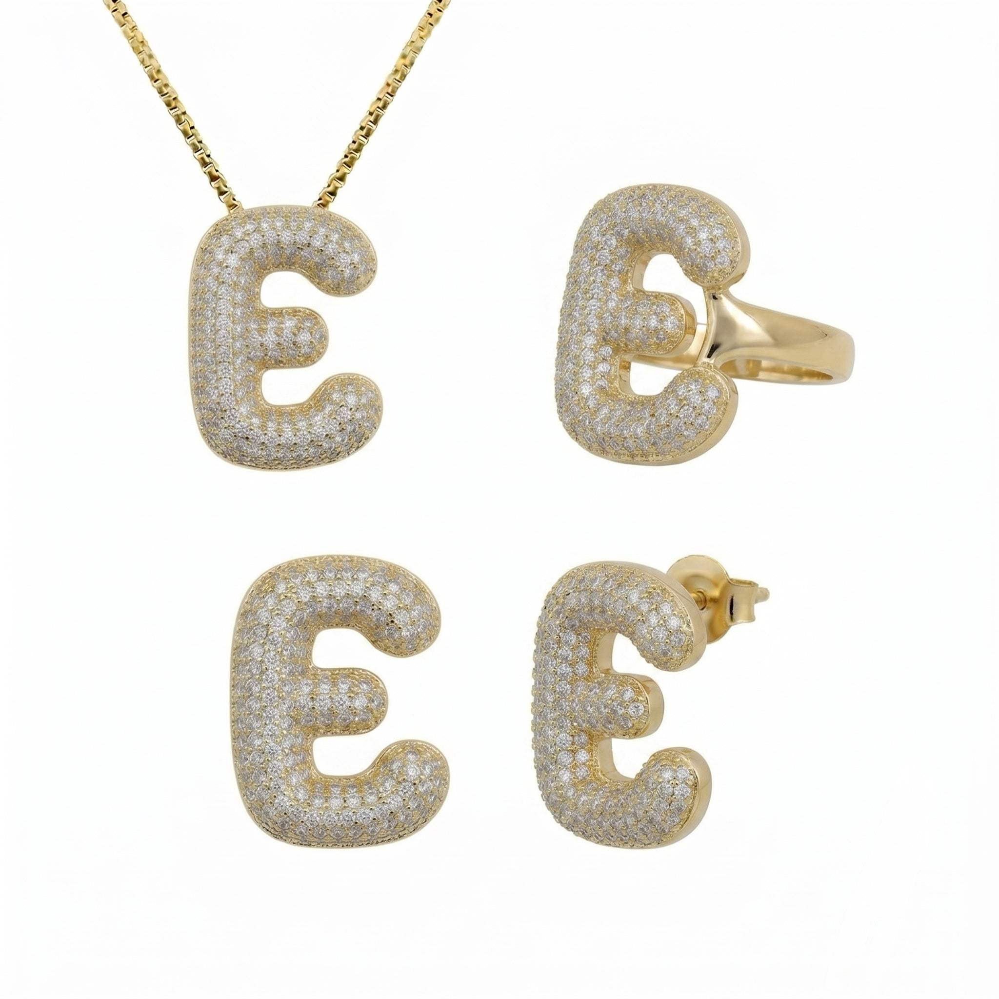 Adore Me Earring. Ring & Necklace 3 Piece Bundle
