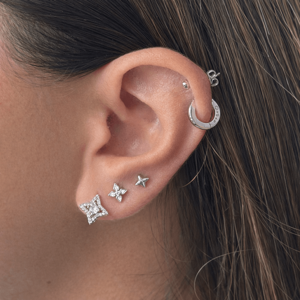 Glitter Pop Stud Earrings 3 Piece Pack