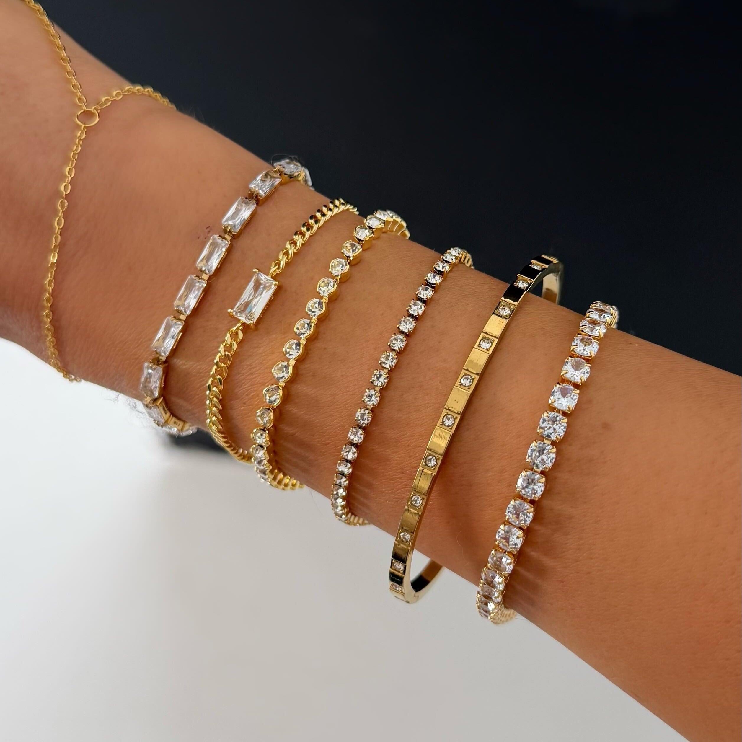 Champagne Queen Tennis Bracelet