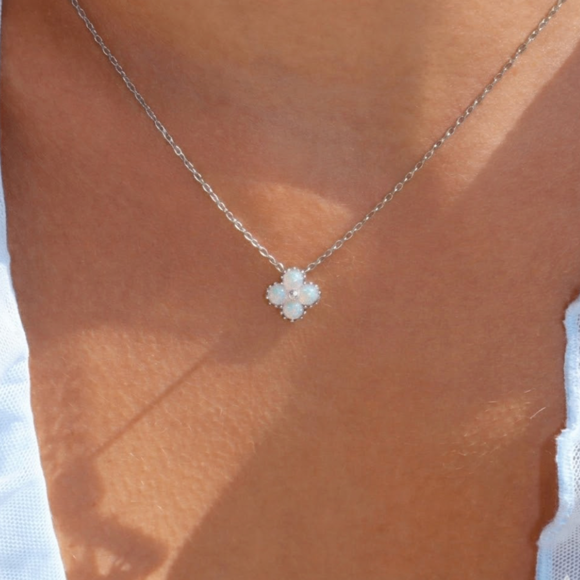 Opal Blossom Necklace