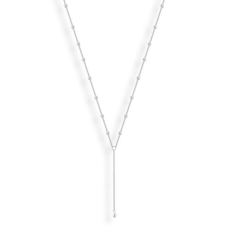 Sweet Pearl Lariat Necklace