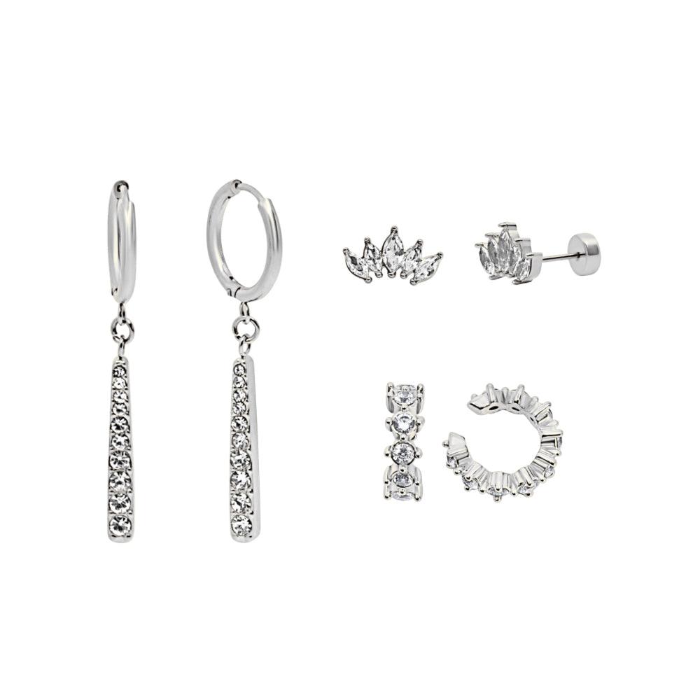 Flat Back Earrings Set Collection