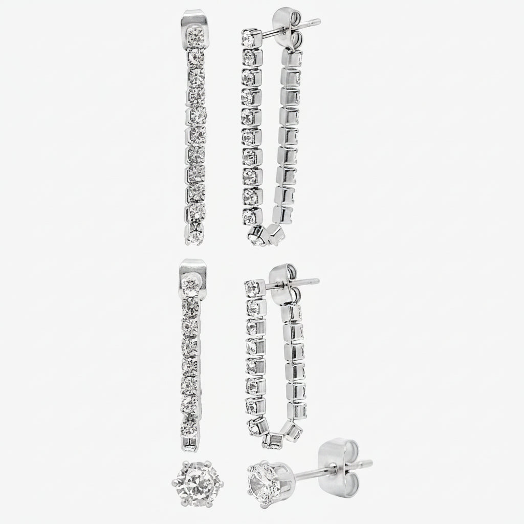 Drop the Link 3 Piece Earring Set