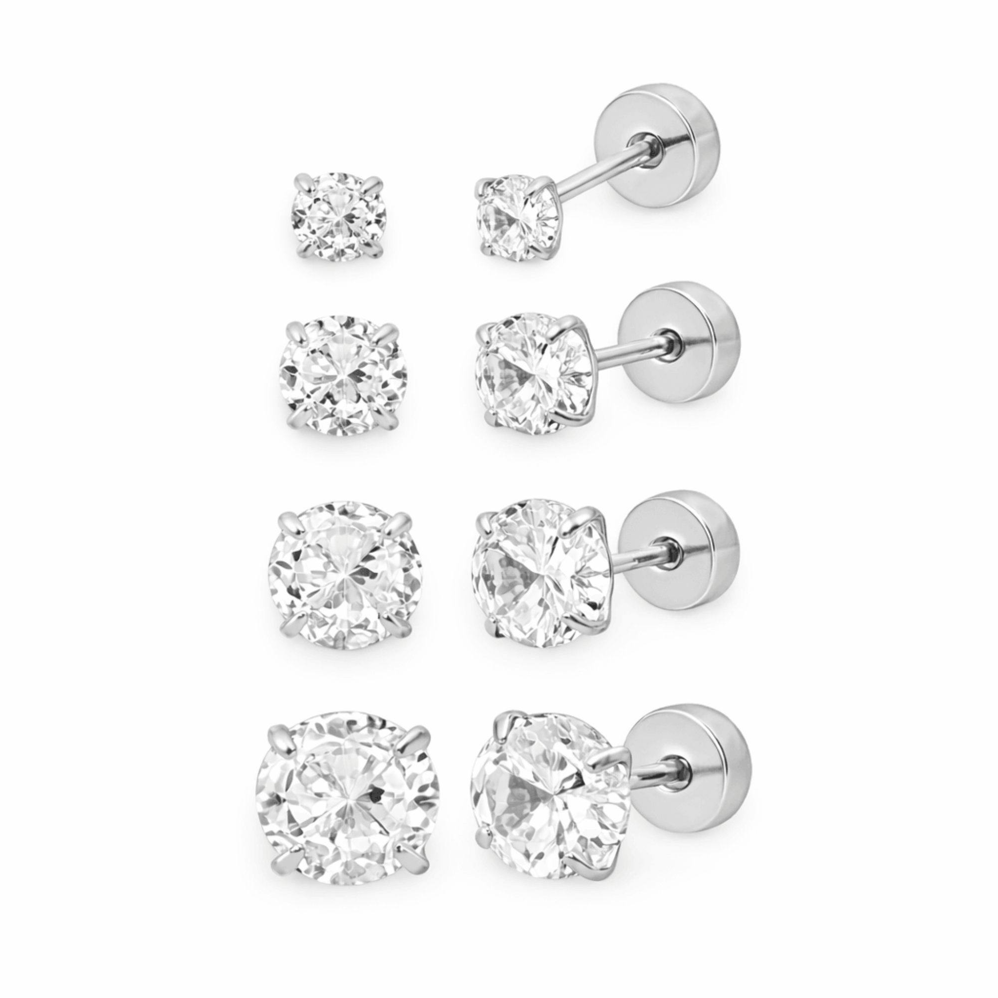 Flat Back Earrings Set Collection