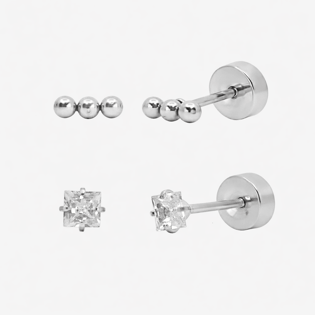 Flat Back Earrings Set Collection