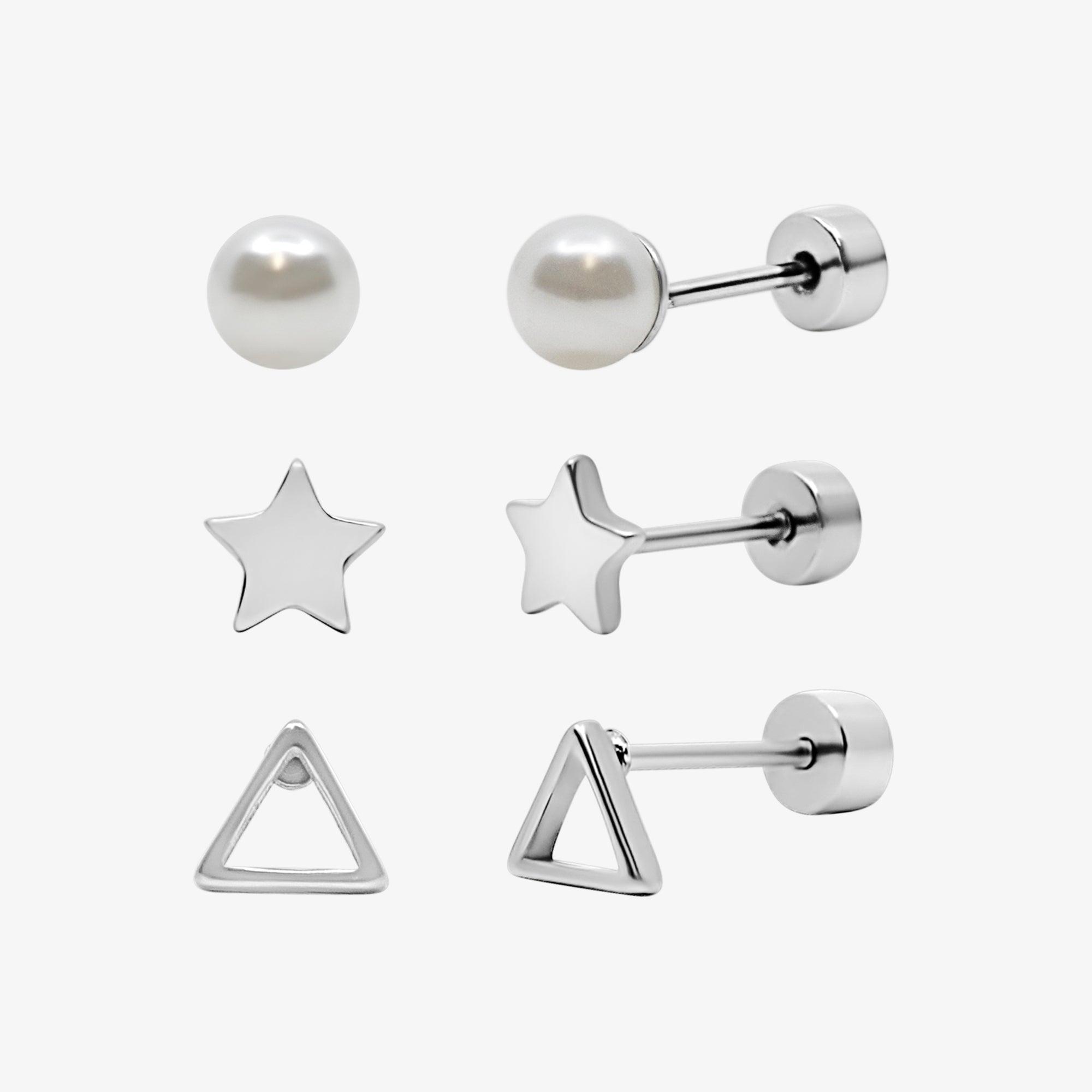 Flat Back Earrings Set Collection