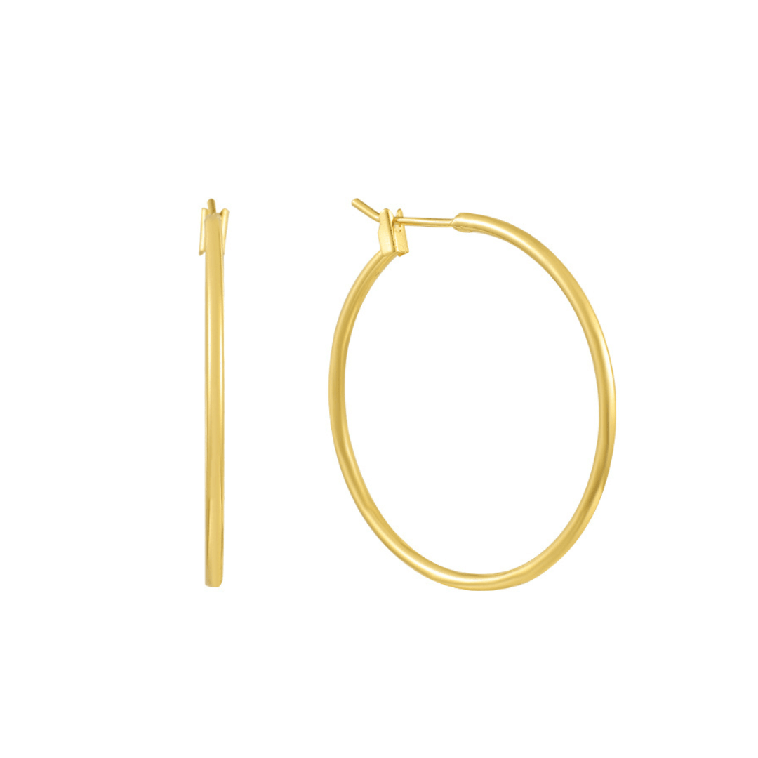 Thin Evryday Hoop Earrings
