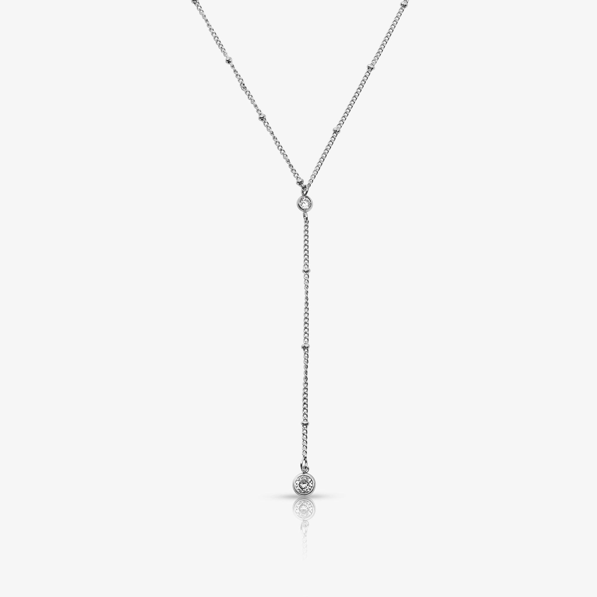 Raindrop Lariat Necklace