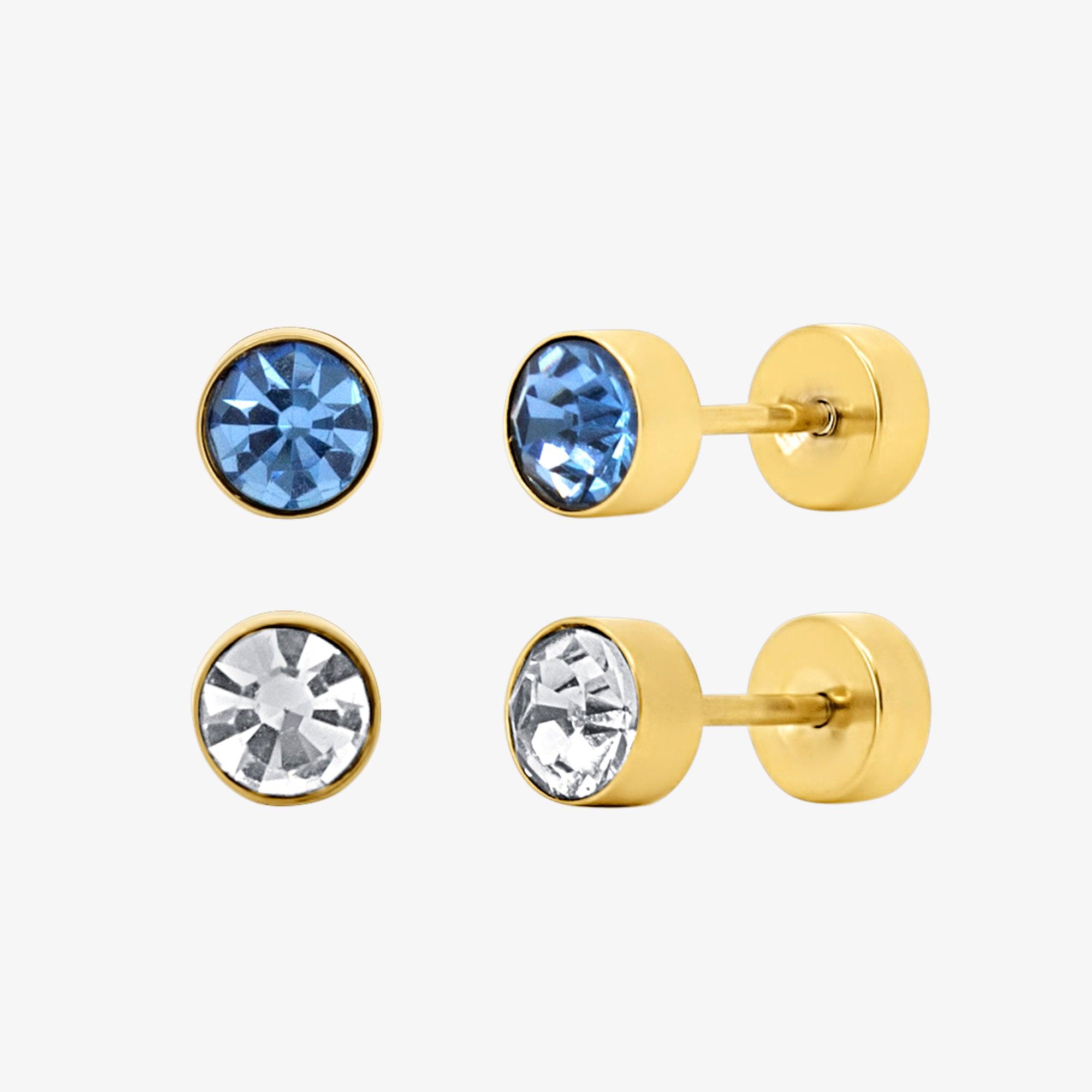 Flat Back Earrings Set Collection