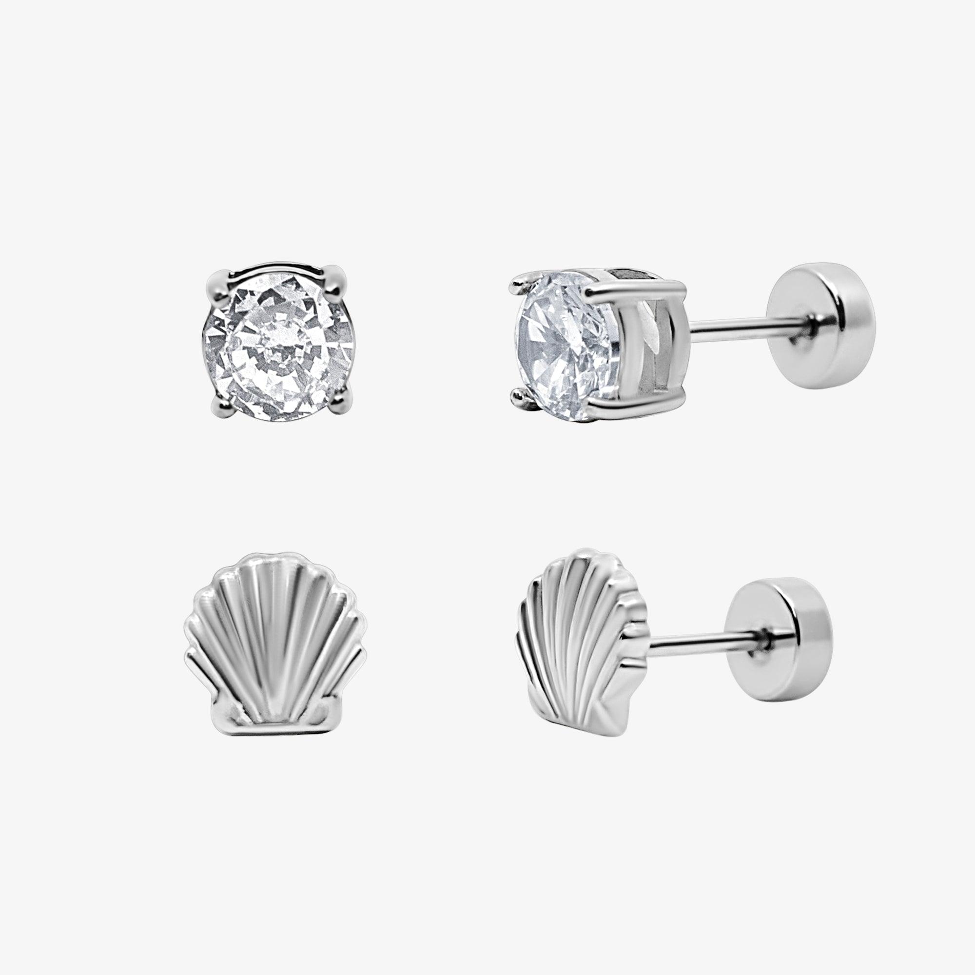 Flat Back Earrings Set Collection