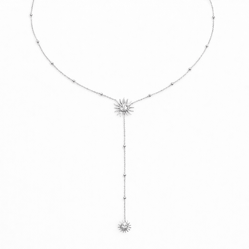Sunny Glow Lariat Necklace
