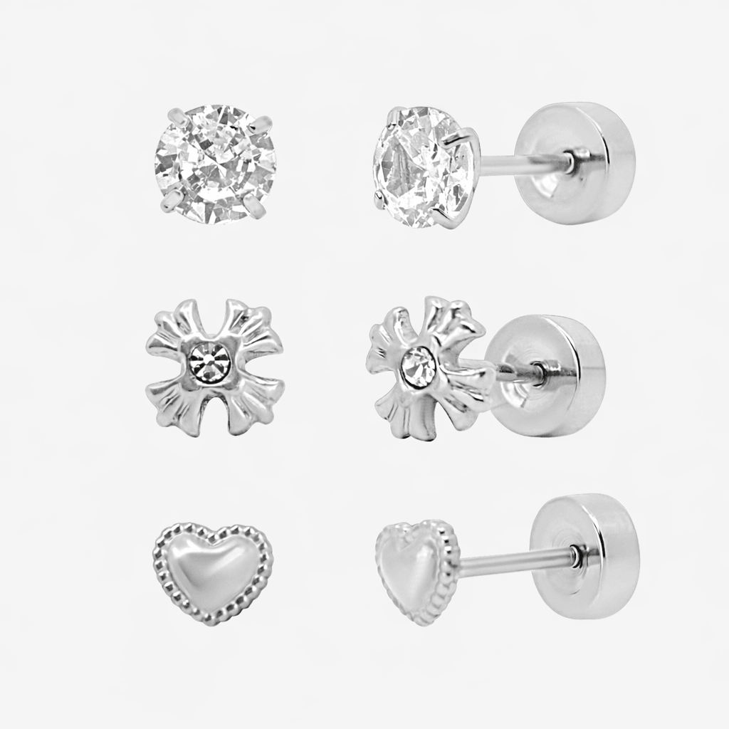 Flat Back Earrings Set Collection