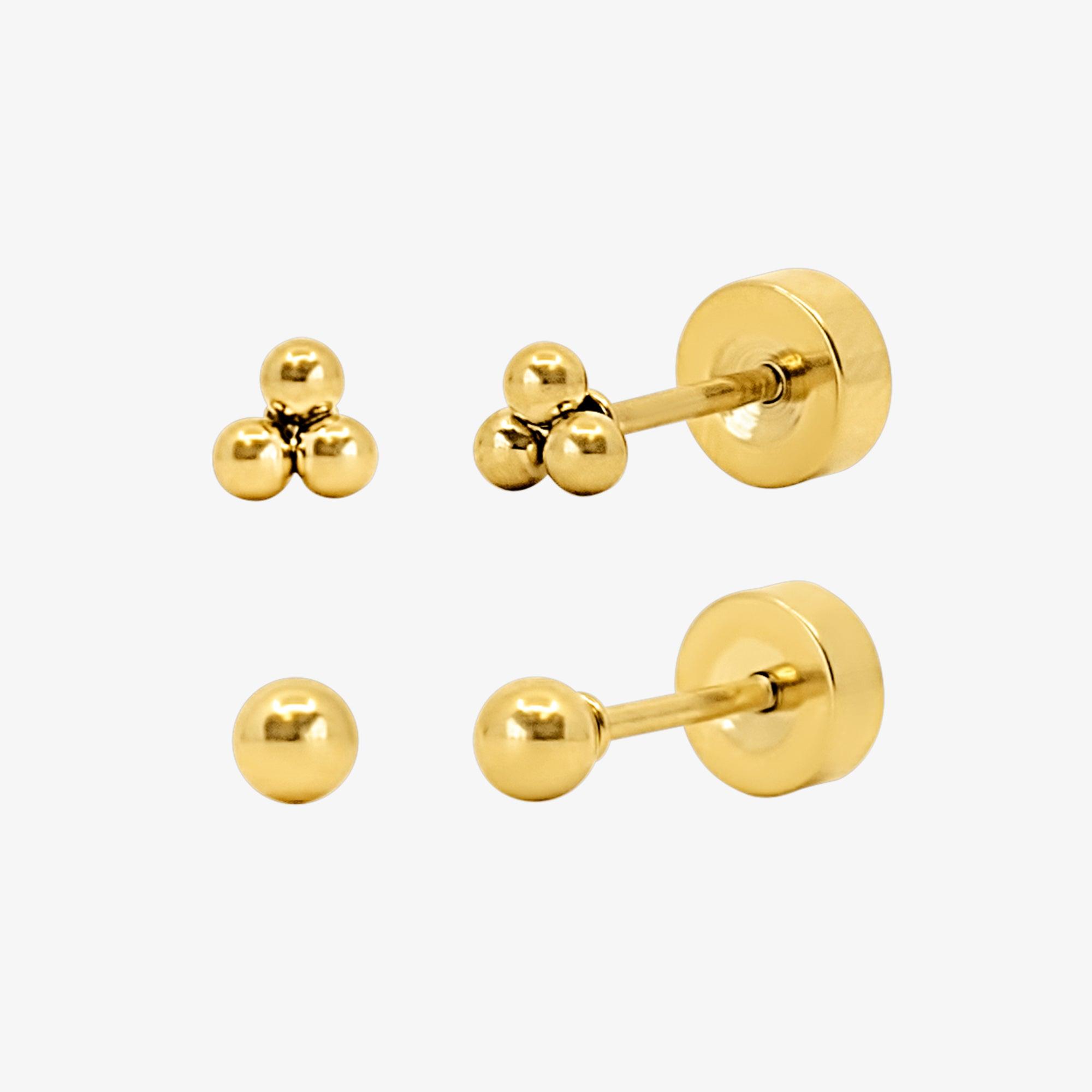 Flat Back Earrings Set Collection